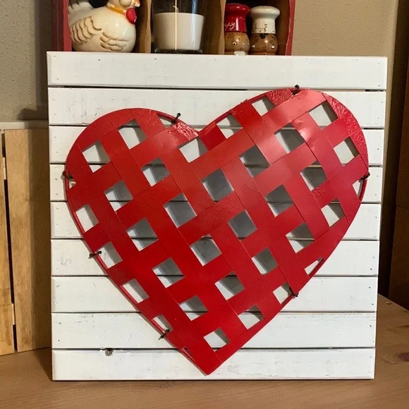 Handmade Rustic Farmhouse Wood & Metal Sign - Picture 1 of 5